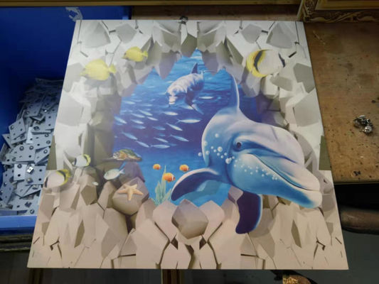 2880dpi Digital Wall Printing Machine , 63HZ 3D Wall Inkjet Printer