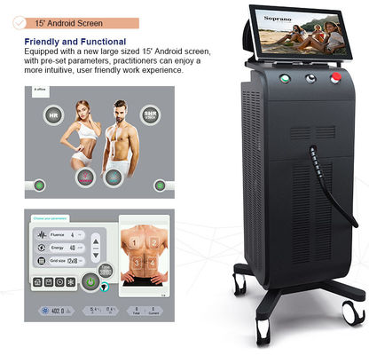 AC220V 2500W Painless Laser Hair Removal Machine With LCD Screen