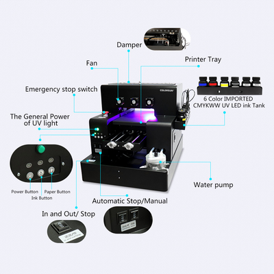 multifunctional A4 digital inkjet t-shirt printer with RIP software