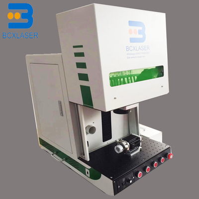 Enclosed Fiber Laser Marking Machine Gold Silver Jewelry Engraving Cutting 30W 100W