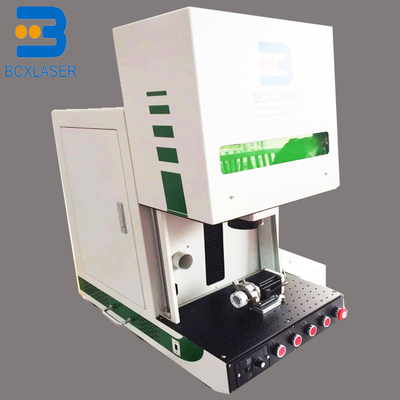 Enclosed Fiber Laser Marking Machine Gold Silver Jewelry Engraving Cutting 30W 100W