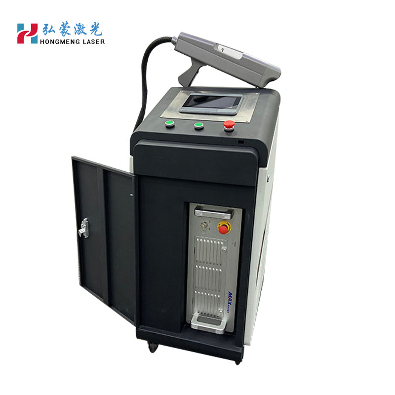 Handheld fiber laser surface rust cleaning laser cleaner on oil/paint