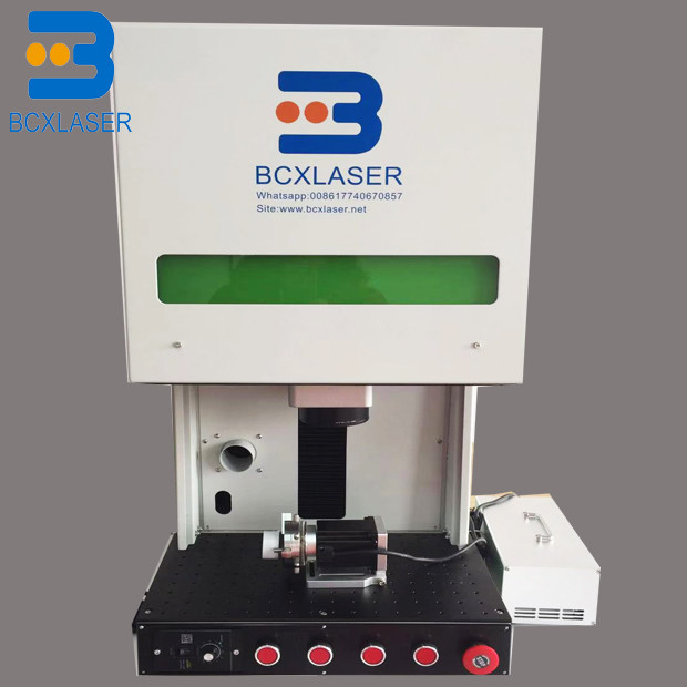 Enclosed Fiber Laser Marking Machine Gold Silver Jewelry Engraving Cutting 30W 100W