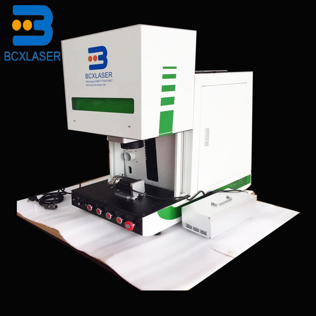 Enclosed Fiber Laser Marking Machine Gold Silver Jewelry Engraving Cutting 30W 100W