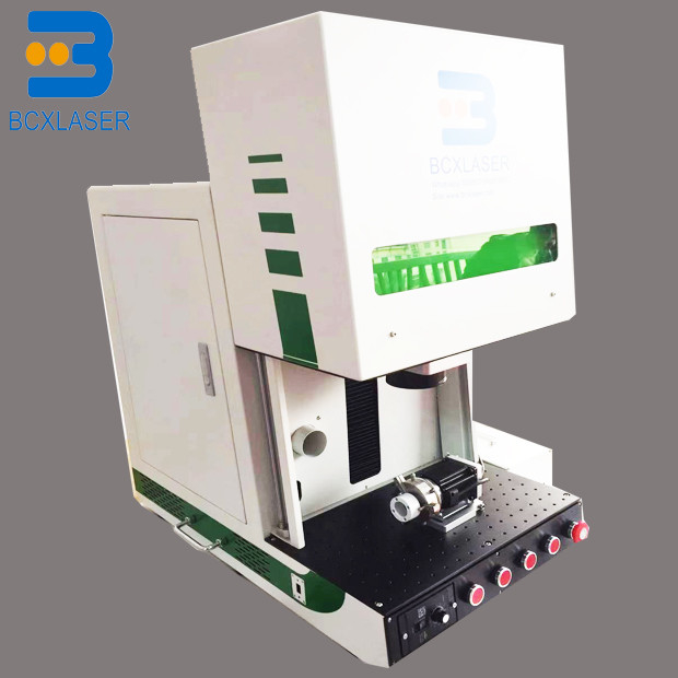 Enclosed Fiber Laser Marking Machine Gold Silver Jewelry Engraving Cutting 30W 100W