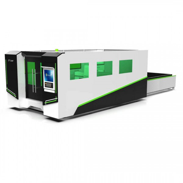 Whole Cover 3000W 120m/Min Fiber Optic Laser Cutter Machine For Metal Tube