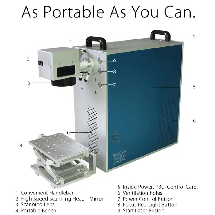 12m/S Metal Laser Marking Machine