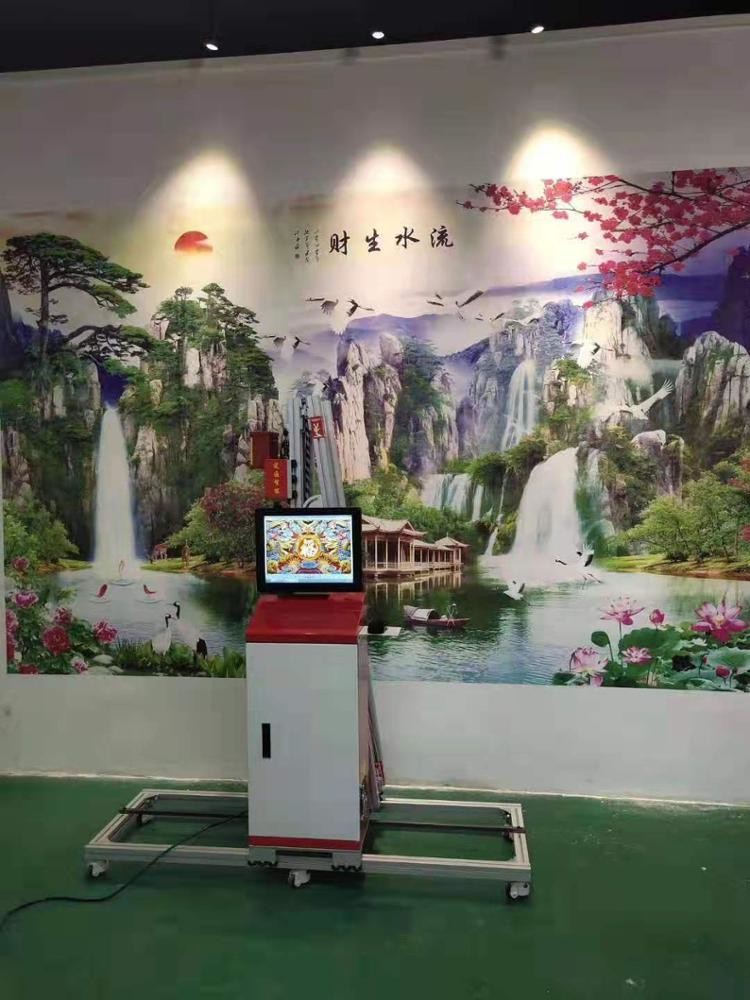 UV INK 3D Vertical Wall Printing Machine For Building Decoration Wallpen Printer