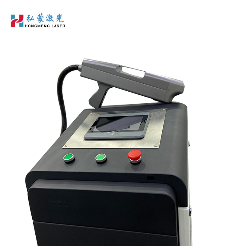 Handheld fiber laser surface rust cleaning laser cleaner on oil/paint