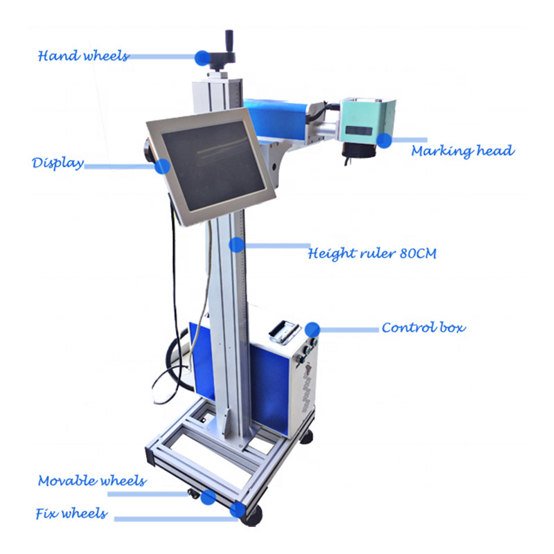 3W 5W 10W UV Flying Laser Marking Machine For Production Line Marking