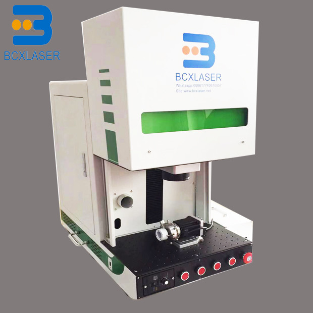 Enclosed Fiber Laser Marking Machine Gold Silver Jewelry Engraving Cutting 30W 100W